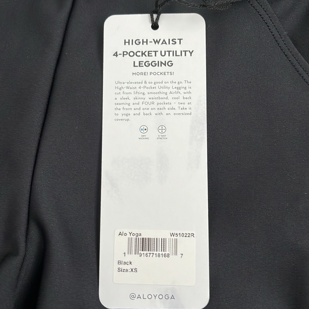 Alo Yoga High Waist Black Legging, NWT - Picture 10 of 10